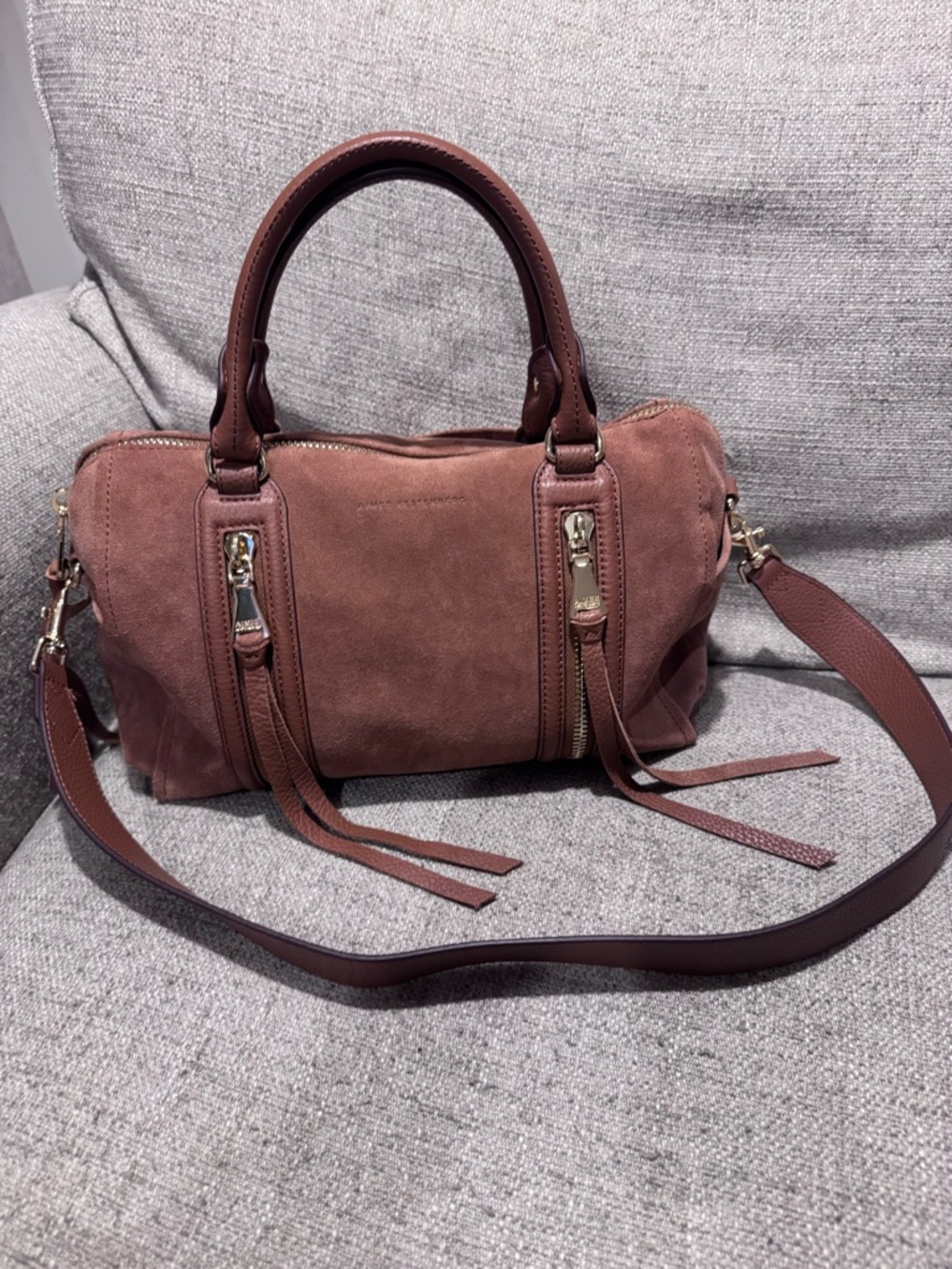 Aimee Kestenberg - Suede & Leather Satchel - Brown - Picture 2 of 16